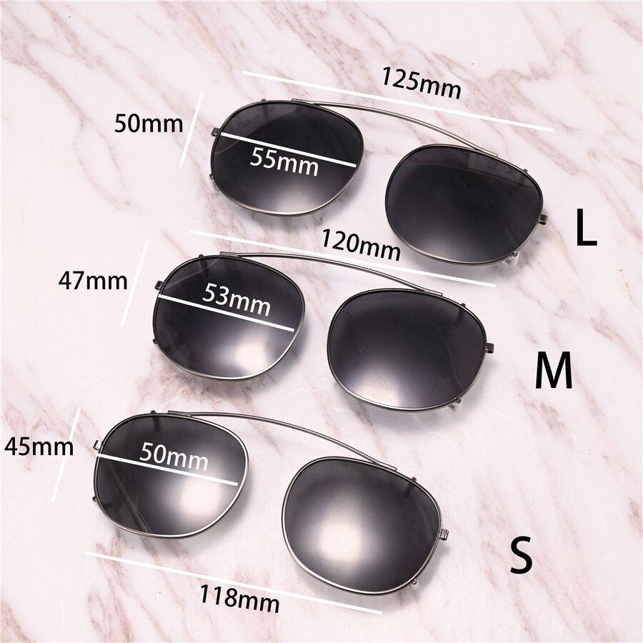 Evove Clip Sunglasses Lens Male Women Unisex Fit Over Eyeglasses