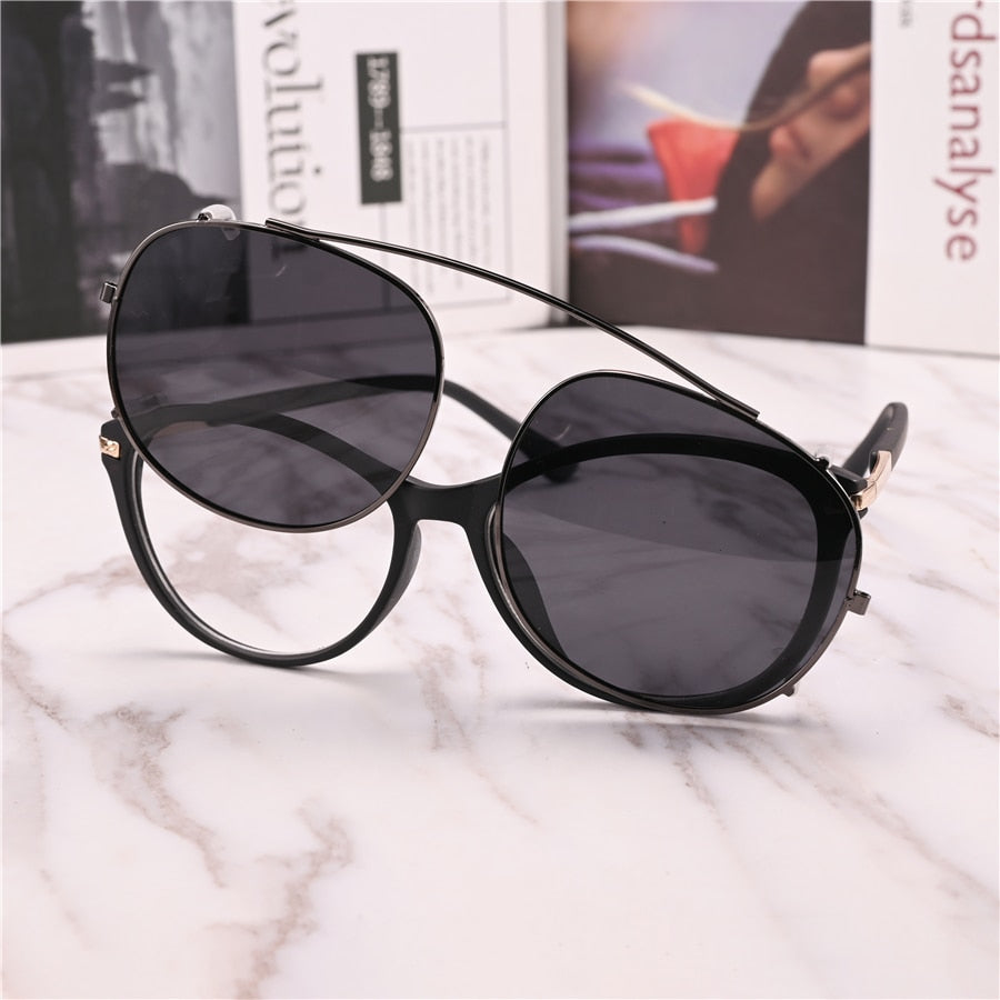 Evove Clip Sunglasses Lens Male Women Unisex Fit Over Eyeglasses