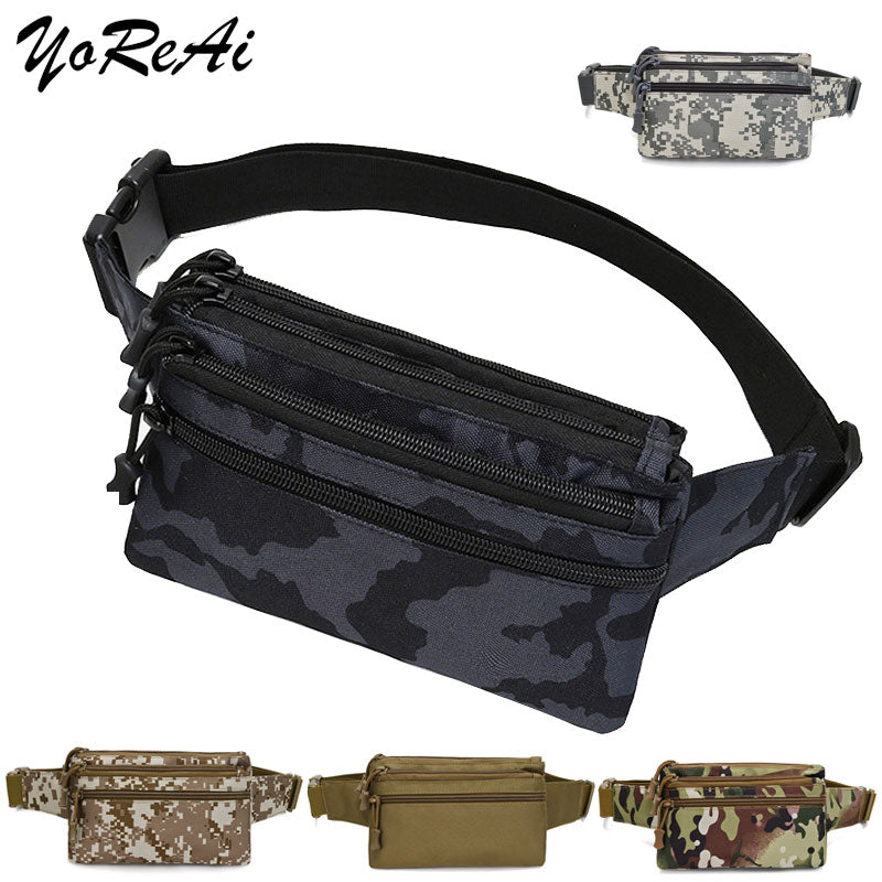 YoReAi New Men Waist Bag Pouch Waterproof Military Belt