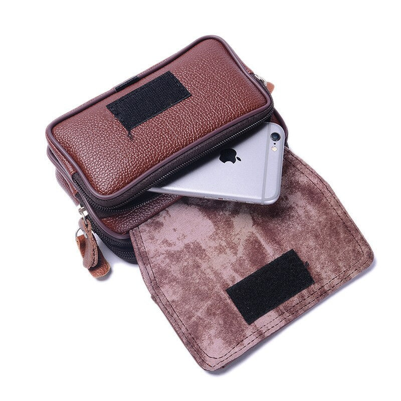 Customized Bag 2023 New PU Leather Vintage Waist Pack