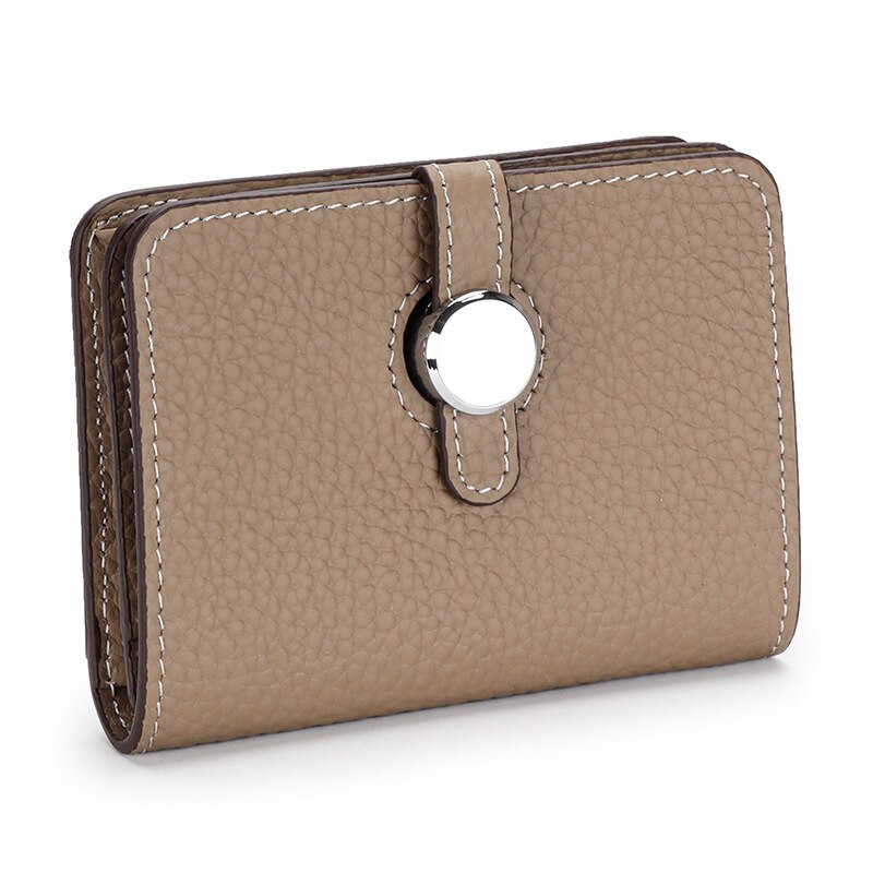 Fashion Cow Leather Card Bag Women Business Card Holder With Belt