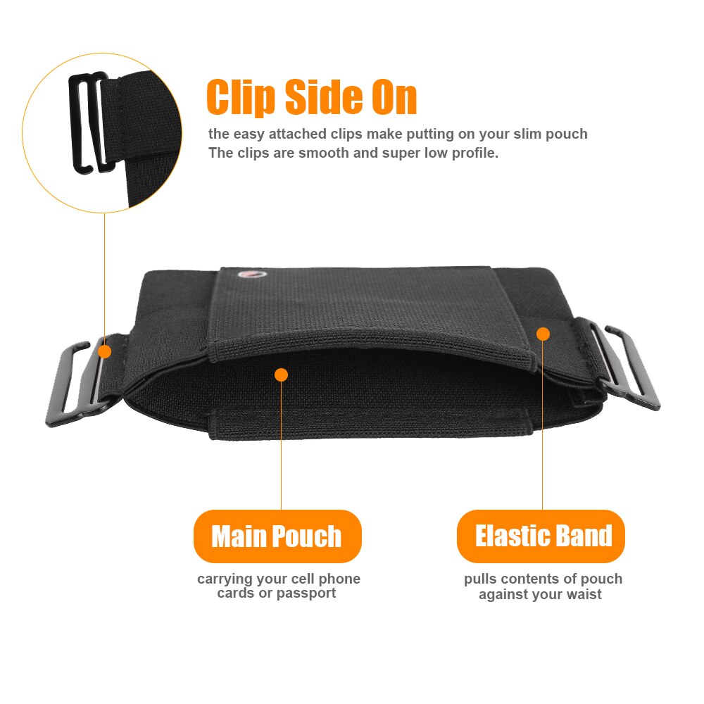 Invisible Wallet Waist Bag Belt Pouch Portable Pouch Card