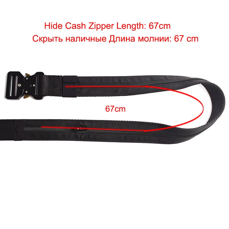 Travel Outdoors Hidden Cash Anti Theft Belt Waist Bag