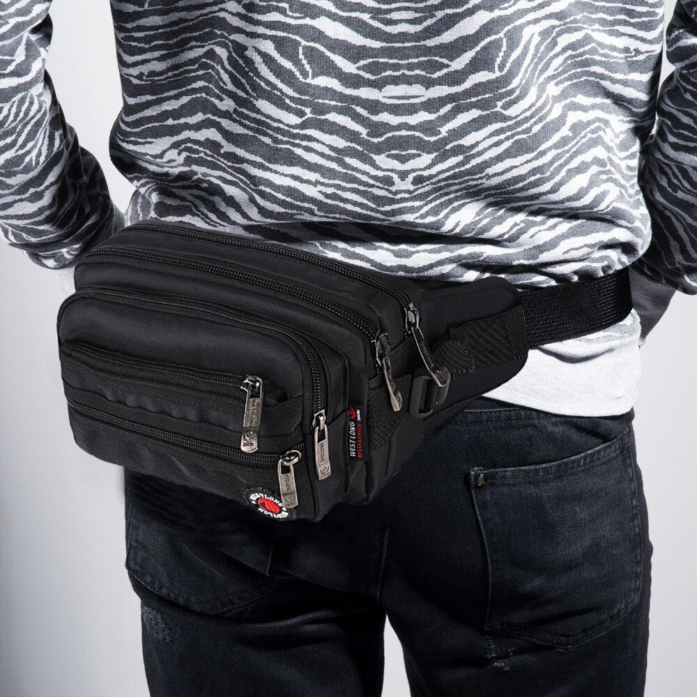 Waist Pack Casual Functional Fashion Men Waterproof Fanny Pack Women Belt Bum Bag Male Phone Wallet Pouch Bags Unisex bolsos sac